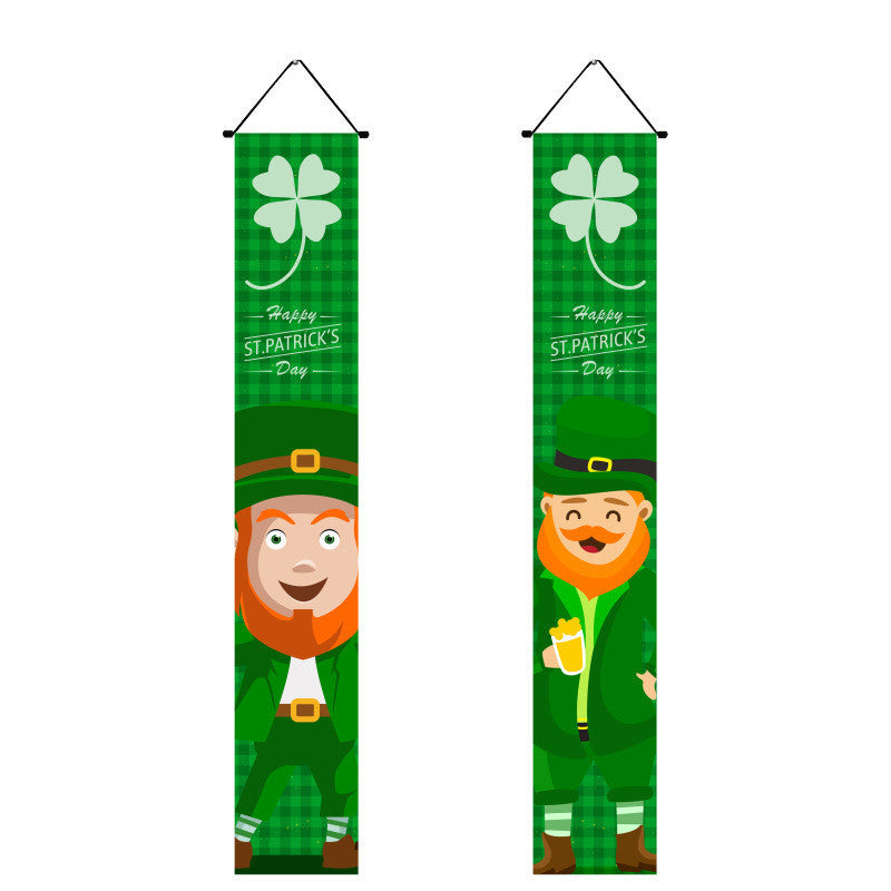 Irish National Day Porch Couplet With Flag, st patricks day decorations, st patricks day decor, st patrick's day decorations, st patrick day decorations, Irish Décor, irish ornaments, Decognomes, St. Patrick's Day Party Supplies, St. Patrick's Day Decorations: Shamrock, Irish & Leprechaun