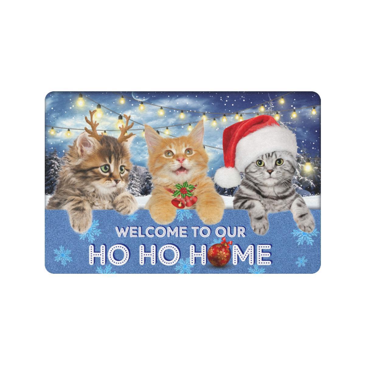 Christmas Decorative Flannel Door Mat, Christmas Decoration Items, Christmas Rugs and Toilet Mat