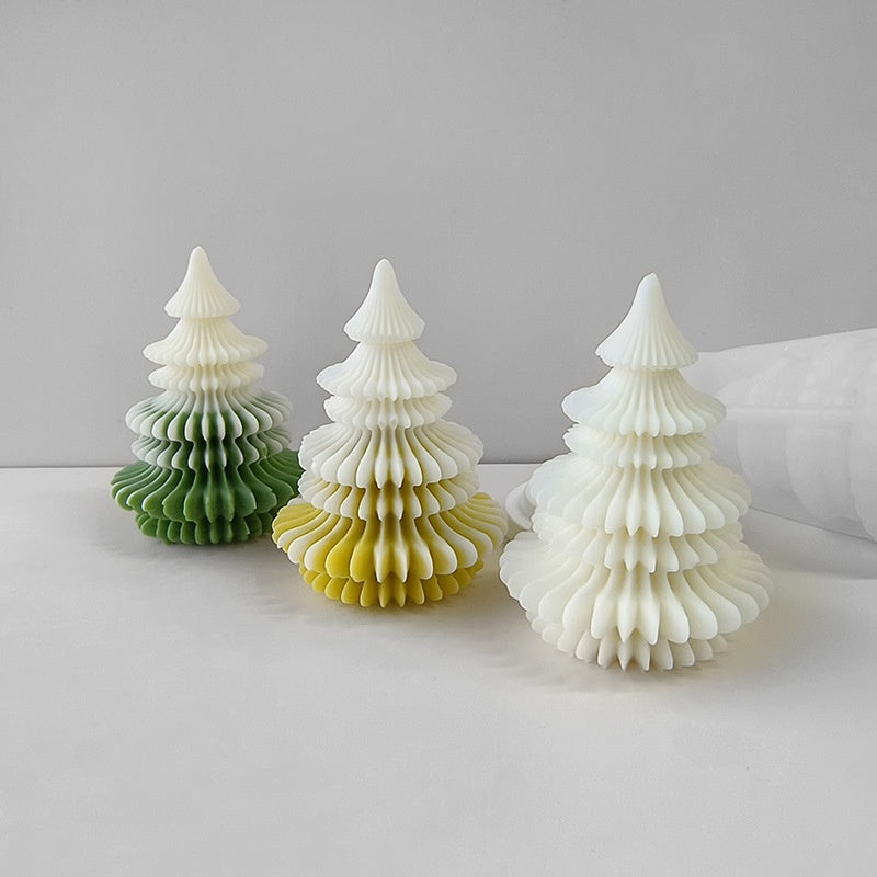 Origami Christmas Tree Silicone Mold Christmas