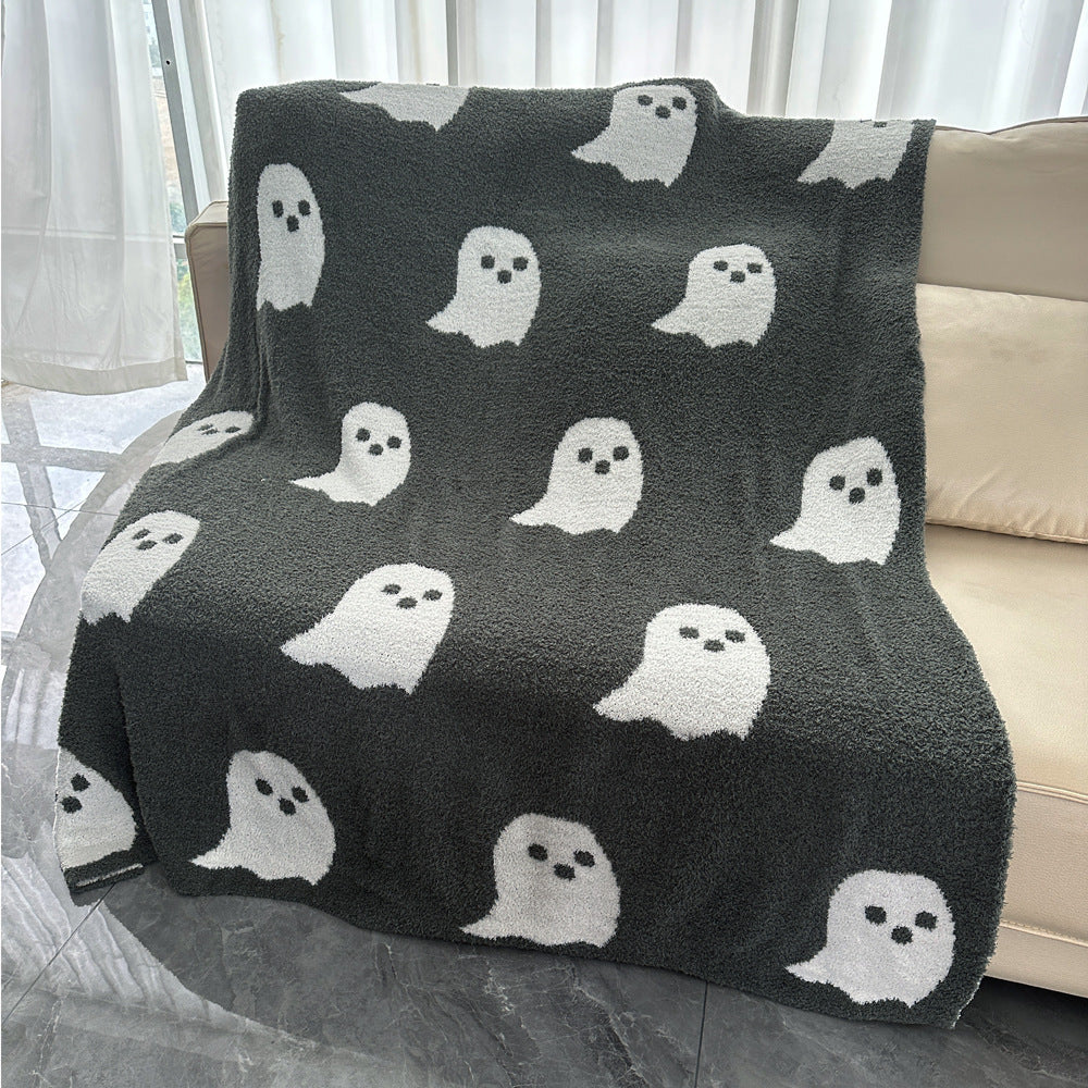 Half Velvet Blanket Ghost Blanket Knitted, Pumpkin lanterns, Jack o Lanterns, Halloween Lights, Halloween Decoration Ornaments, Halloween inflatables, carved pumpkins, Halloween wreaths, Halloween Candles.