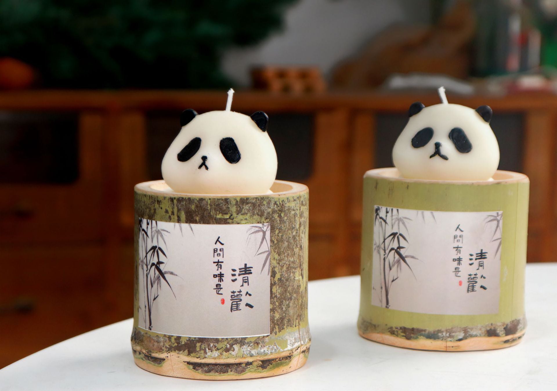 Panda Bamboo Candle Bamboo Pipe Aromatherapy, Silicone candle molds, Christmas tree candle molds, Halloween pumpkin candle molds, Easter egg candle molds, Animal candle molds, Sea creature candle molds, Fruit candle molds, Geometric candle molds, Abstract candle molds, DIY candle making molds,