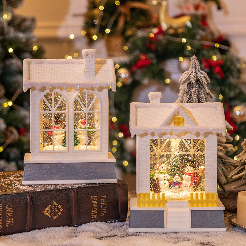 Christmas Decorations Music Box House Small Night Lamp Ornaments, Music Box House, Christmas Music Box, Christmas Decoration Items, Christmas Decoration Ornaments, Holiday Ornaments, Christmas Night Lamo