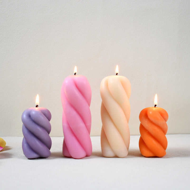 Vortex Pillar Candle Mould Home Furnishings Ornaments, Silicone candle molds, Geometric candle molds, DIY candle making molds, Aromatherapy Candle, Sented candle, candles, 