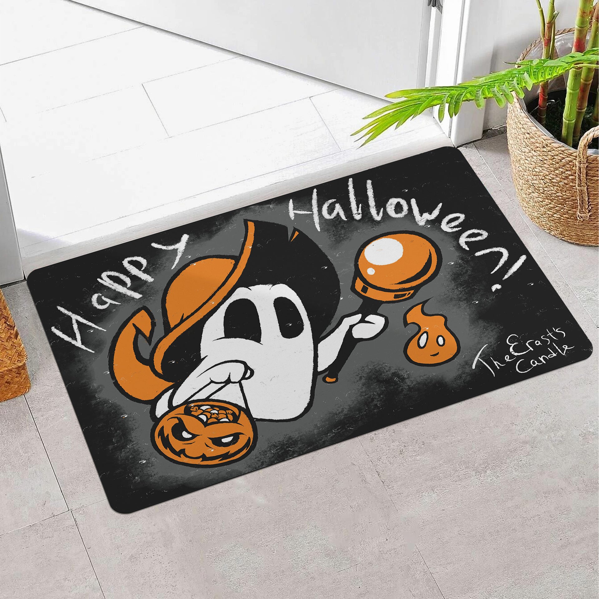 Halloween Q Version Ghost Kitchen Anti-slip Floor Mat