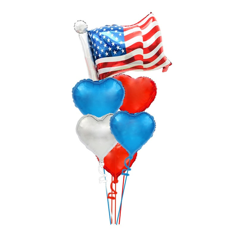 Balloon Independence Day Event Party Gathering Stars And Stripes Aluminum Film, 4th of July decorations, American flag decorations, Patriotic decorations, Red, white and blue decorations, July 4th wreaths, July 4th garlands, July 4th centerpieces, Fireworks decorations, July 4th banners, July 4th streamers, July 4th balloons, July 4th outdoor decorations, Patriotic garden flags,