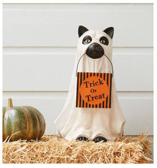 Puppy Pumpkin Candy Bowl Christmas Ornament Balcony Doorway Storage Gift Resin Crafts, Halloween decorations items, Halloween masks, Halloween props, Halloween animatronics, Halloween inflatables, Halloween lights, Halloween fog machines, Halloween spider webs, Halloween lanterns, Halloween banners, Halloween streamers, Halloween tableware, Halloween centerpieces, Halloween party favors, Halloween yard stakes, Halloween tombstones, Halloween candles, Halloween wreaths, Halloween garlands
