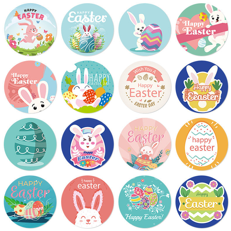 Easter Rabbit Egg Cartoon Decoration Reusable Adhesive Sticker, easter decorations, Easter Decor, easter table decor, outdoor easter decorations, shop easter, Decognomes, Spring Decorations