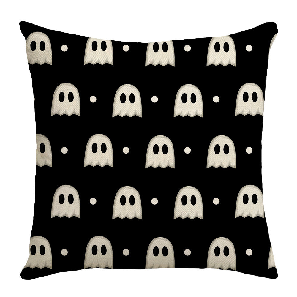 Halloween Pillow Cover Living Room Single-sided Linen