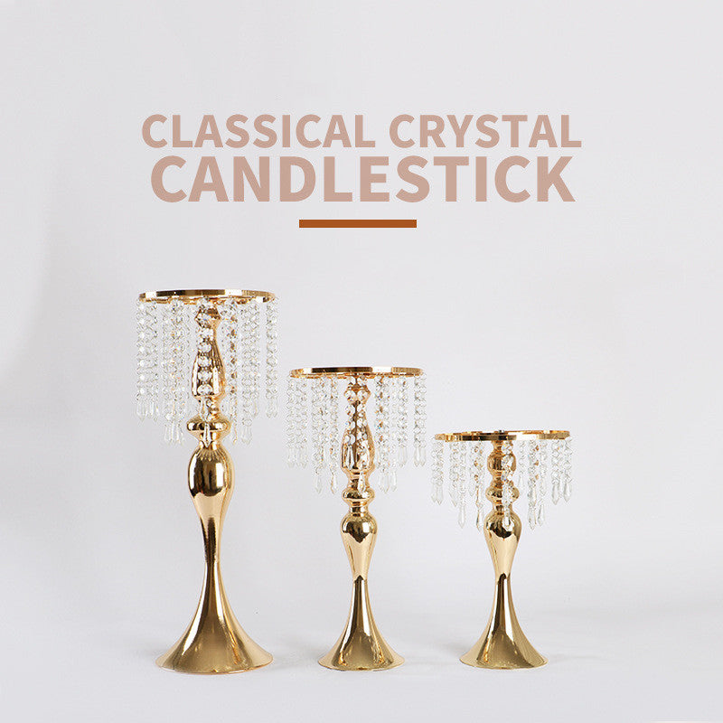 Crystal Candle Holder Handicraft Table Flower Decoration Photo Zone Sign-in Table Decoration, candle holder, candle stick holder, glass candle holder, iron candle holder, wicker candle holder 2 piece set, candle holders, candlesticks, candle sticks, Luxury candles holders, taper candle holders, candlestick holder, Wooden Candlestick Candle Holder, Metal Candle Holders