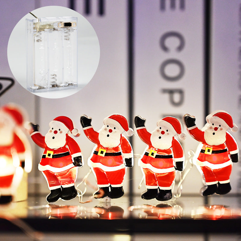 Christmas Santa Claus Modeling Decorative String Lights