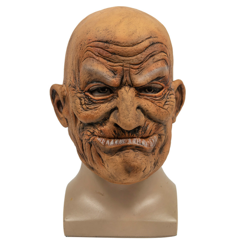 Old Bald Man Halloween Party New Latex Mask Funny Horror Cosplay Masks Props Halloween Masks, Halloween masks, Scary masks, Horror masks, Zombie masks, Skeleton masks, Ghost masks, Witch masks, Vampire masks, Werewolf masks, Clown masks, Monster masks, Alien masks, Animal masks, Day of the Dead masks, Masquerade masks, Full-face masks, Half-face masks, Latex masks, Silicone masks, Foam masks, LED masks, Glowing masks, 3D masks, Funny masks, Pop culture masks,