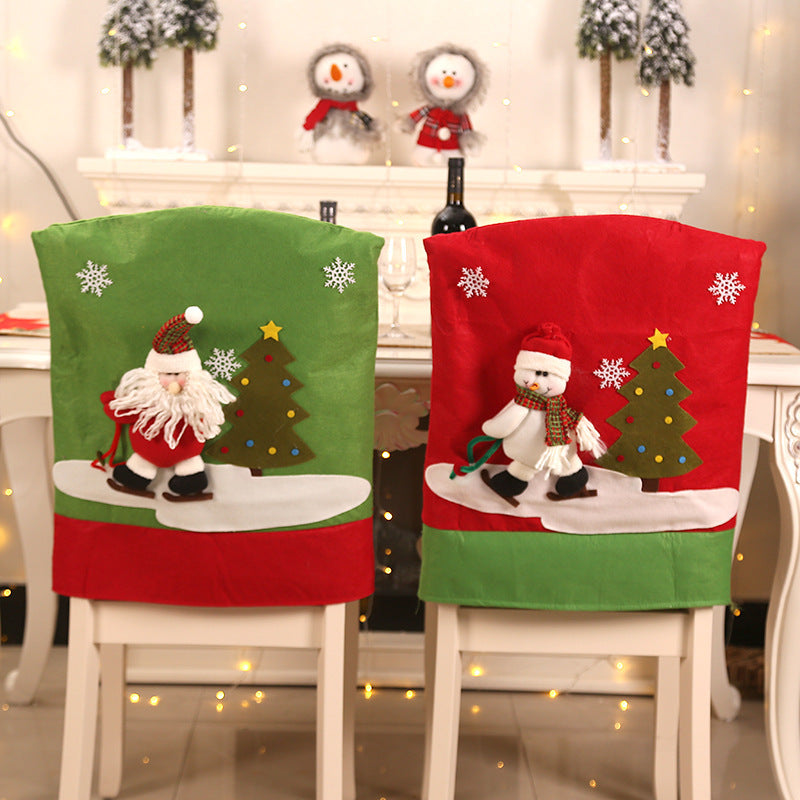 Christmas Ski Chair Set