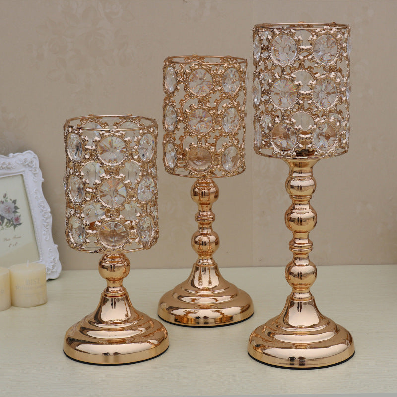 Single Head Hollow Gold Ornaments Warm Candle Holder, candle holder, candle stick holder, glass candle holder, iron candle holder, wicker candle holder 2 piece set, candle holders, candlesticks, candle sticks, Luxury candles holders, taper candle holders, candlestick holder, Wooden Candlestick Candle Holder, Metal Candle Holders