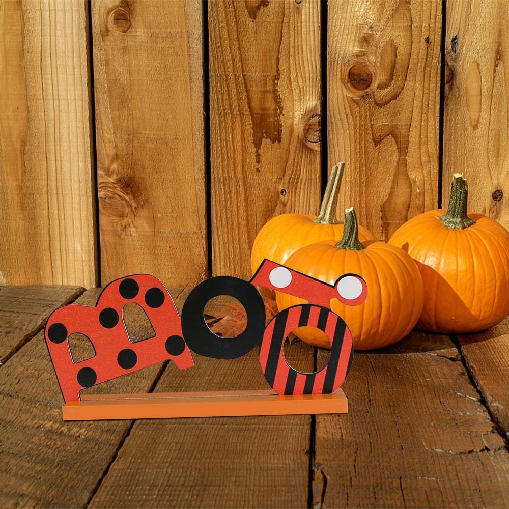 Amazon Halloween MDF House Shape Decoration Holiday Party Atmosphere Layout Wooden Decorative Crafts