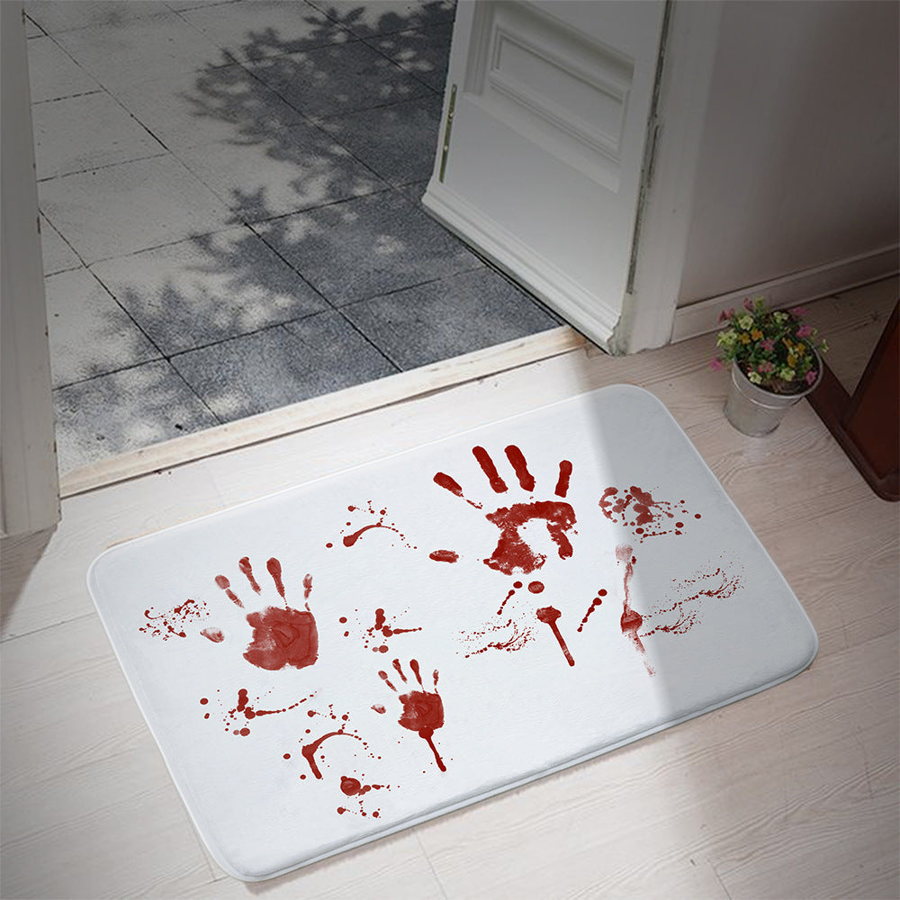 Halloween Blood Footprints Bathroom Water-absorbing Non-slip Mat, Halloween decorations items, Halloween costumes, Halloween masks, Halloween props, Halloween animatronics, Halloween inflatables, Halloween lights, Halloween fog machines, Halloween spider webs, Halloween lanterns, Halloween banners, Halloween streamers, Halloween tableware, Halloween centerpieces, Halloween party favors, Halloween yard stakes, Halloween tombstones, Halloween candles, Halloween wreaths, Halloween garlands
