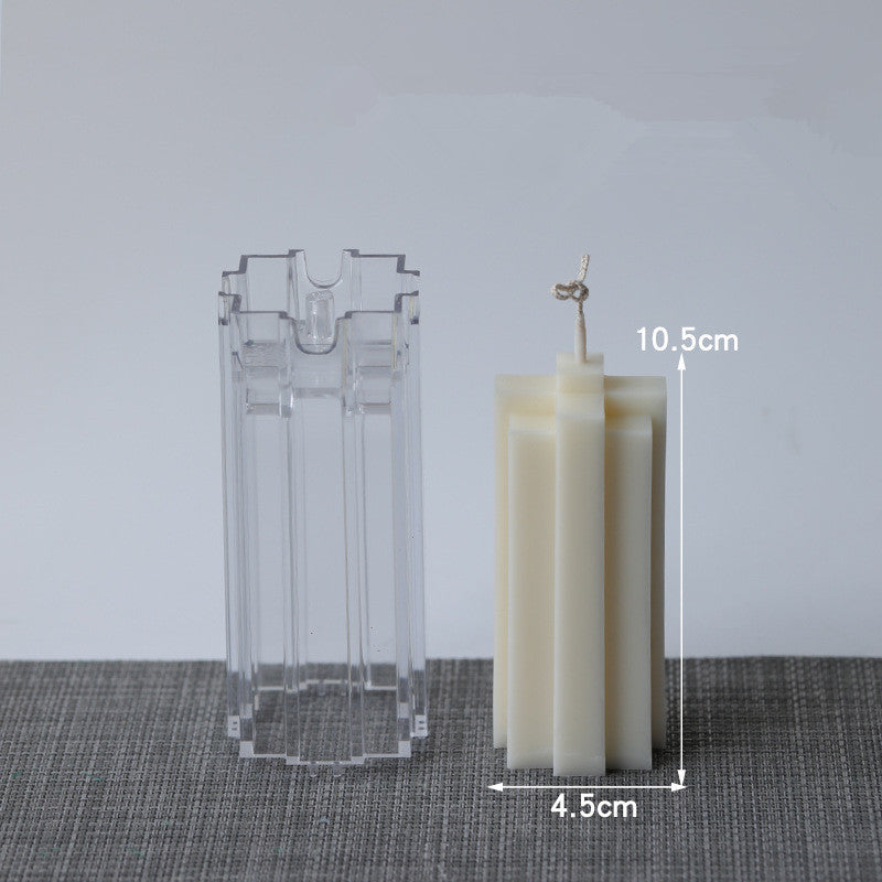 Acrylic block candle mould, Geometric candle molds, Abstract candle molds, DIY candle making molds, Silicone candle molds,