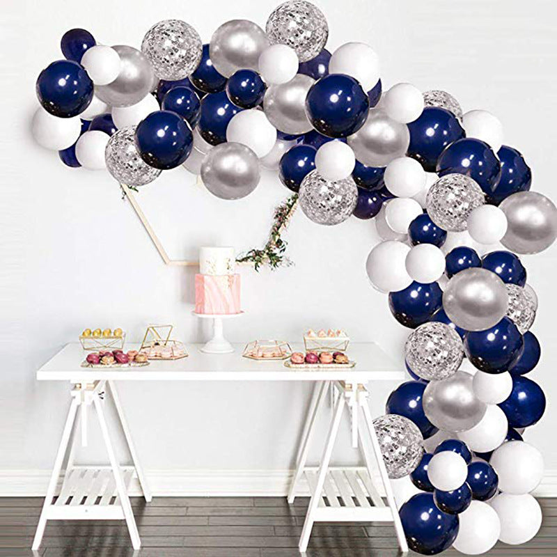  Blue Arch Balloon Chain Garland Package 18-inch Party Decoration, July 4th balloons, 4th of July decorations, American flag decorations, Patriotic decorations, Red, white and blue decorations,
