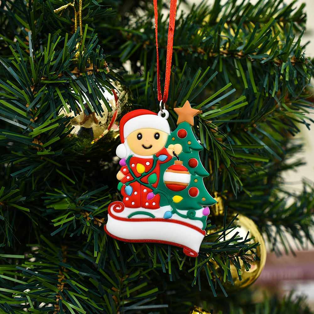 Cute Snowman Lantern Christmas Tree Pendant