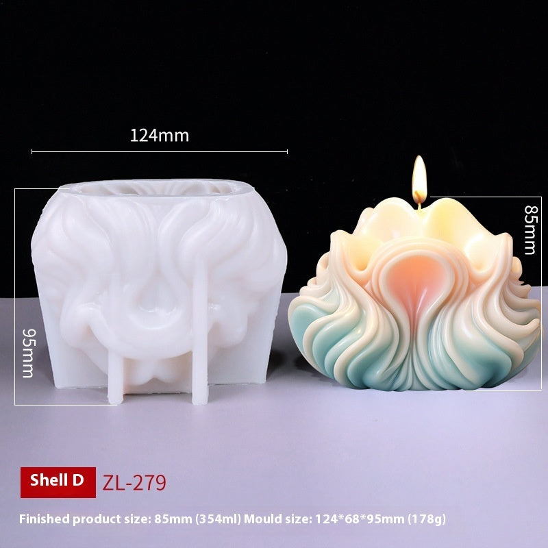 Handmade Shell Aromatherapy Candle Mold