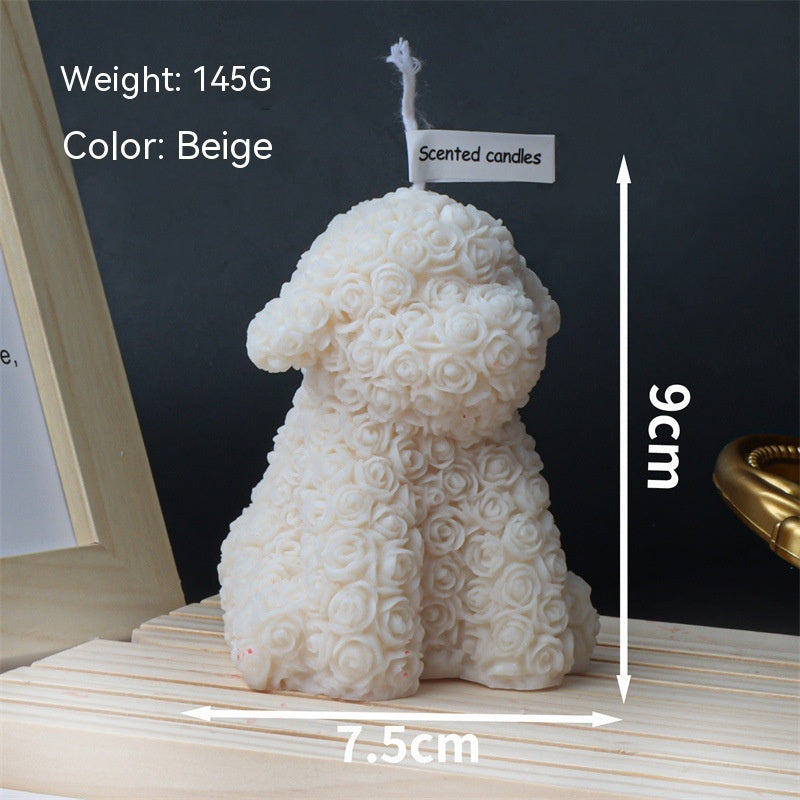 Animal Candle Soy Wax Animal Puppy Rabbit Fragrance, Teddy Bear Candle, Silicone Candle, Silicone Mold Candle