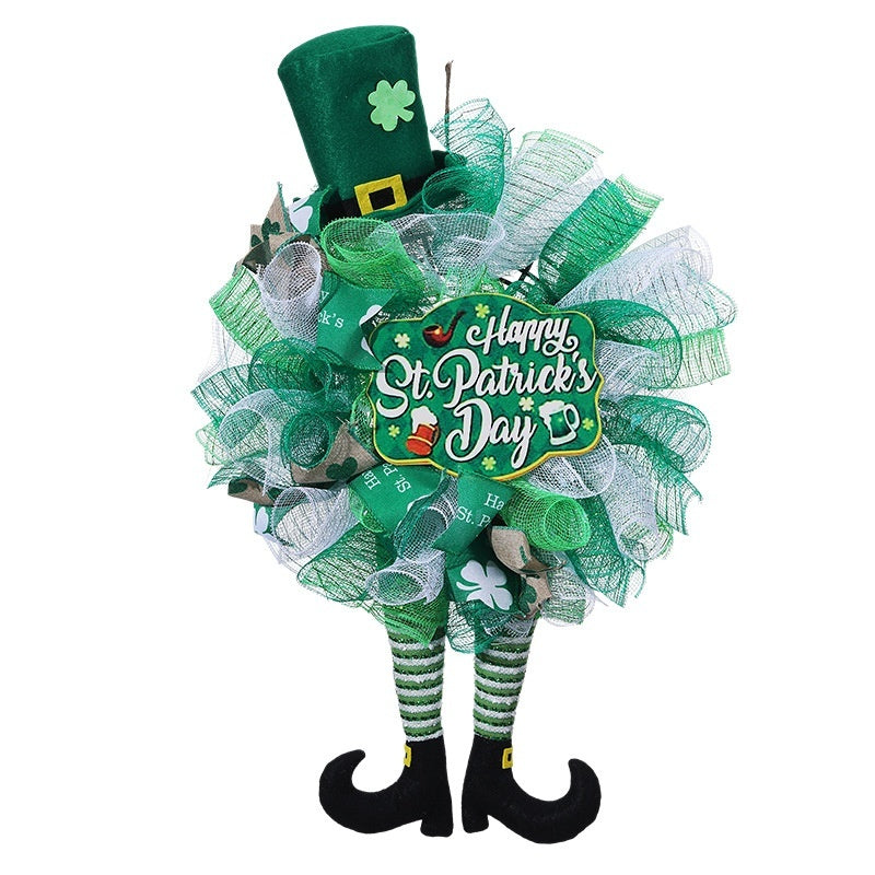 Garland Ornaments Irish Festival Holiday Scene Decorations Faceless Doll Door Hanging, St. Patrick's Day decorations, Shamrock decorations, Leprechaun decorations, Pot of gold decorations, St. Patrick's Day wreaths, St. Patrick's Day garlands, St. Patrick's Day centerpieces, St. Patrick's Day table runners, St. Patrick's Day tablecloths, St. Patrick's Day banners St. Patrick's Day door wreaths, 