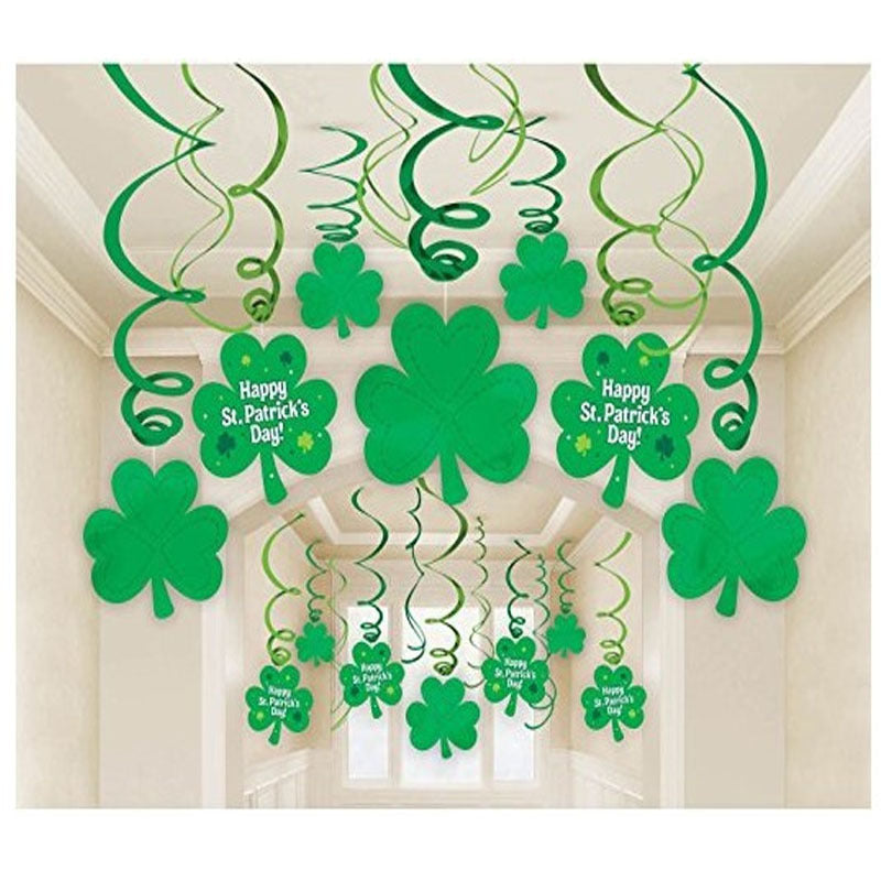 Irish Decoration St Patrick's Day Theme Party Spiral Hanging Ornament, st patricks day decorations, st patricks day decor, st patrick's day decorations, st patrick day decorations, Irish Décor, irish ornaments, Decognomes, St. Patrick's Day Party Supplies, St. Patrick's Day Decorations: Shamrock, Irish & Leprechaun