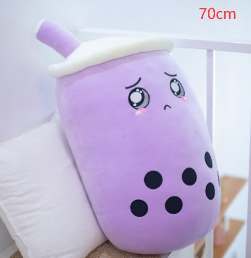 Cute Fruit Drink Plush Soft Strawberry Milk Tea Stuffed Animals