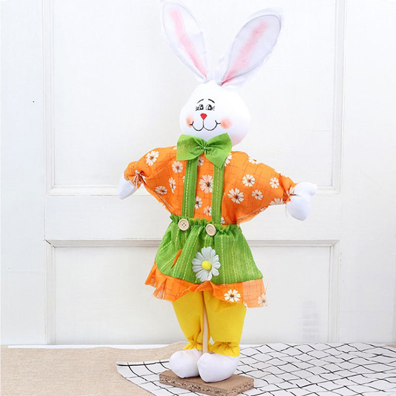 Rabbit Scarecrow Toy, easter decorations, Easter Decor, easter table decor, outdoor easter decorations, shop easter, Decognomes, Spring Decorations