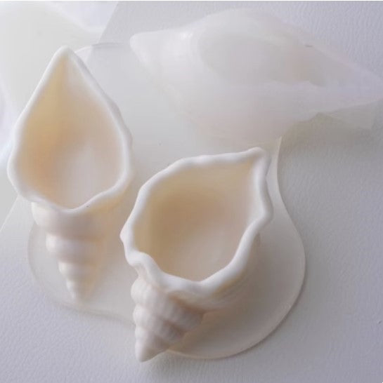 Conch Silicone Mold Homemade Aromatherapy Candle, Silicone candle molds, Christmas tree candle molds, Halloween pumpkin candle molds, Easter egg candle molds, Animal candle molds, Sea creature candle molds, Fruit candle molds, Geometric candle molds, Abstract candle molds, DIY candle making molds,