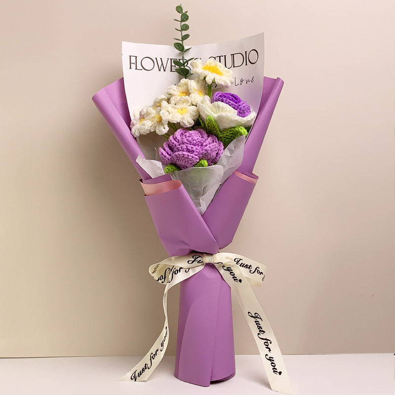 Wool Woven Bouquet Qixi Valentine's Day Gift