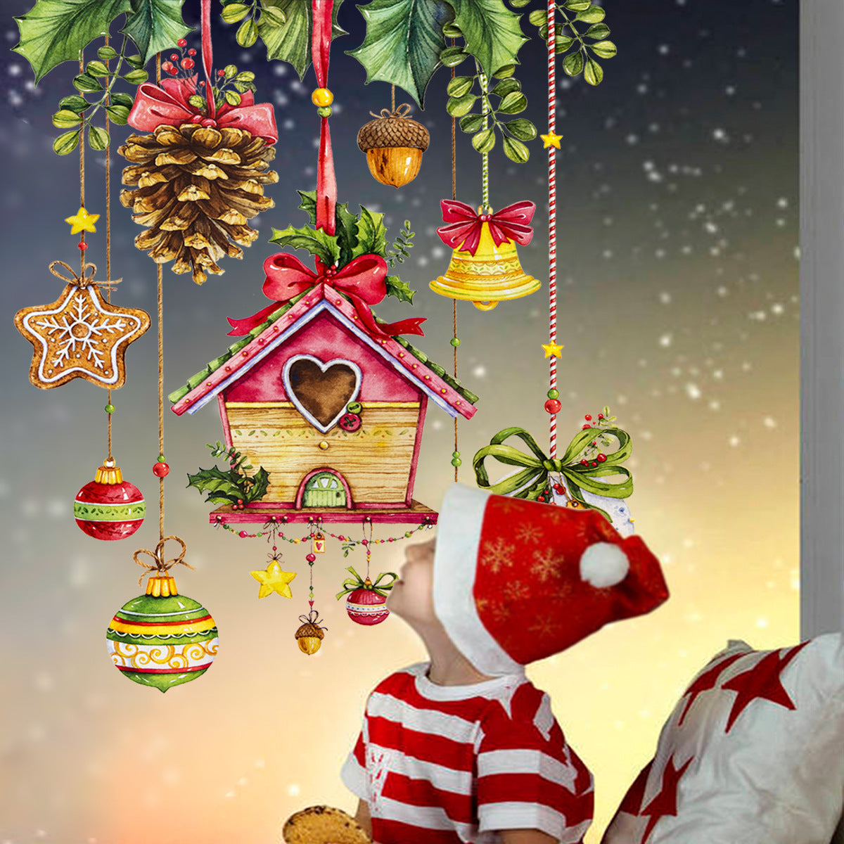 Creative Christmas Decoration Removable Wall Stickers