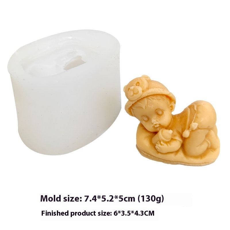 Baby-shaped Handmade Soap Silicone Mold, Silicone candle molds, Christmas tree candle molds, Halloween pumpkin candle molds, Easter egg candle molds, Animal candle molds, Sea creature candle molds, Fruit candle molds, Geometric candle molds, Abstract candle molds, DIY candle making molds, 