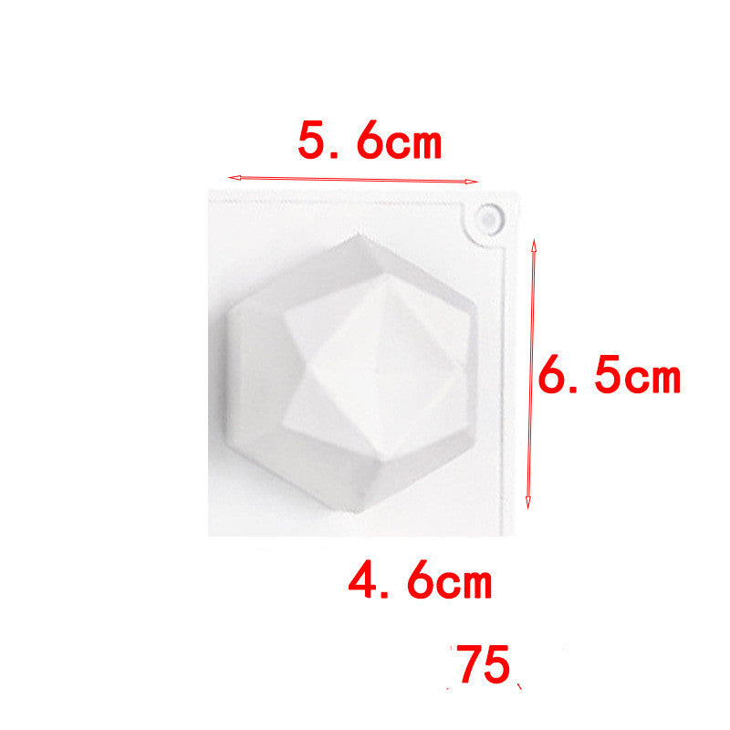 Geometric candle molds, Abstract candle molds, DIY candle making molds, Silicone candle molds, DIY Mould For Eight-Link Multilateral Diamond Face Rubik's Cube Candle