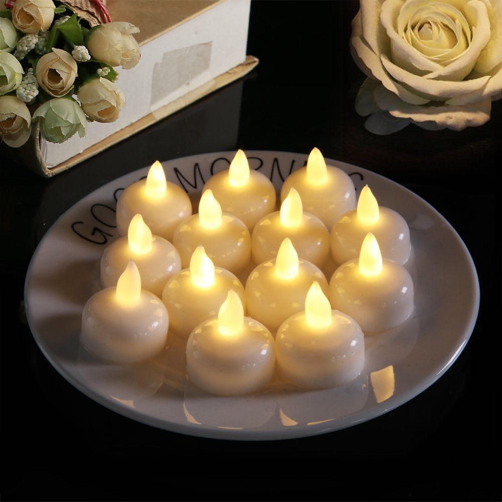 SPA Shower Water Decoration Candle Light Led Floating Candle