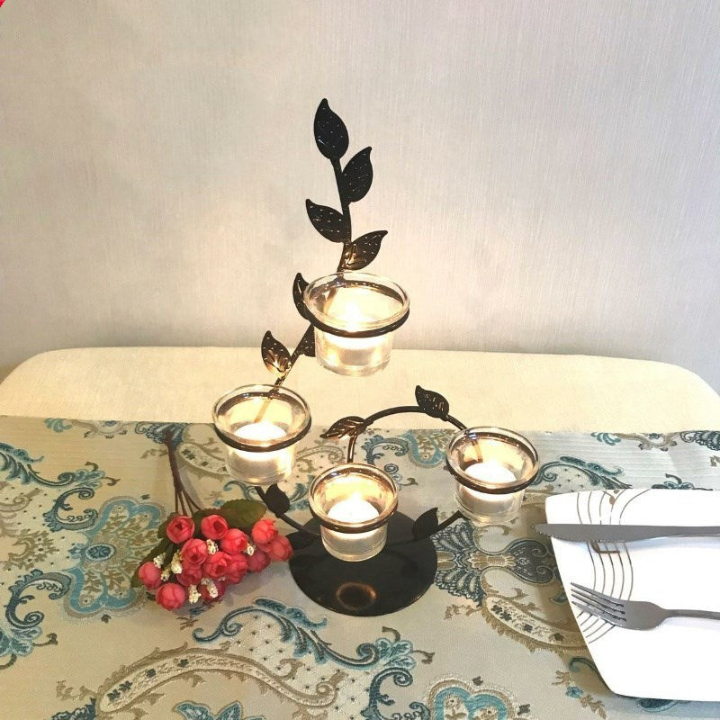 Iron Candle Holder Valentine's Day Romantic Creative Home Accessories Candle Light Dinner