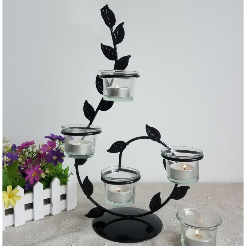 Iron Candle Holder Valentine's Day Romantic Creative Home Accessories Candle Light Dinner