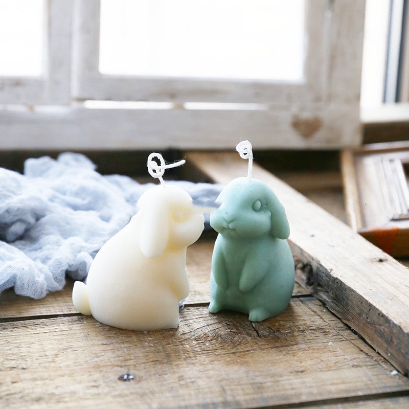  Animal candle molds, Rabbit Candle, Candle Fondant Chocolate Ornaments Pendant Simulation Animal Silicone Mold, Geometric candle molds, Abstract candle molds, DIY candle making molds, Silicone candle molds, 