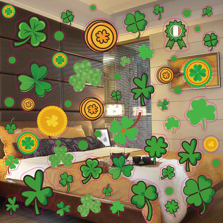  Irish Window Sticker St. Patrick's Day Window Sticker Clover Glass Sticker, st patricks day decorations, st patricks day decor, st patrick's day decorations, st patrick day decorations, Irish Décor, irish ornaments, Decognomes, St. Patrick's Day Party Supplies, St. Patrick's Day Decorations: Shamrock, Irish & Leprechaun