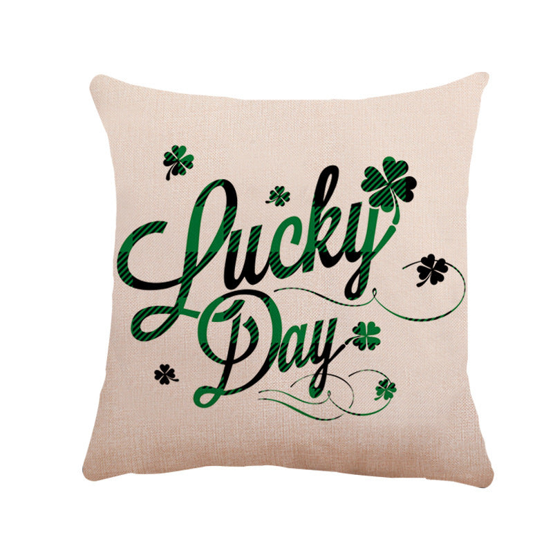 st. Patrick's Day linen pillow case car sofa cushion cover, st patricks day decorations, st patricks day decor, st patrick's day decorations, st patrick day decorations, Irish Décor, irish ornaments, Decognomes, St. Patrick's Day Party Supplies, St. Patrick's Day Decorations: Shamrock, Irish & Leprechaun