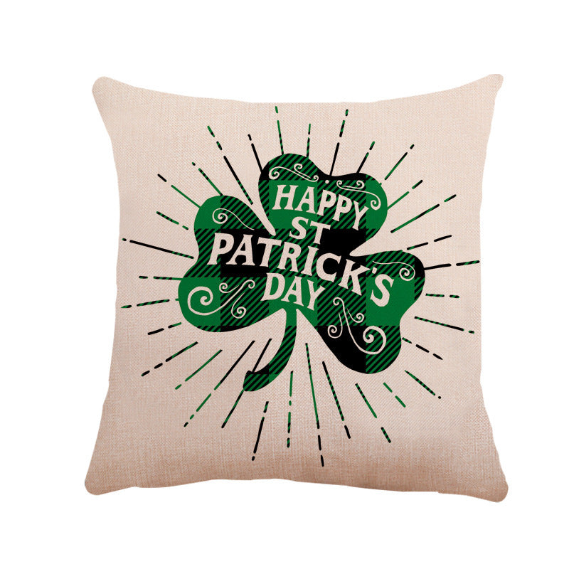 st. Patrick's Day linen pillow case car sofa cushion cover, st patricks day decorations, st patricks day decor, st patrick's day decorations, st patrick day decorations, Irish Décor, irish ornaments, Decognomes, St. Patrick's Day Party Supplies, St. Patrick's Day Decorations: Shamrock, Irish & Leprechaun