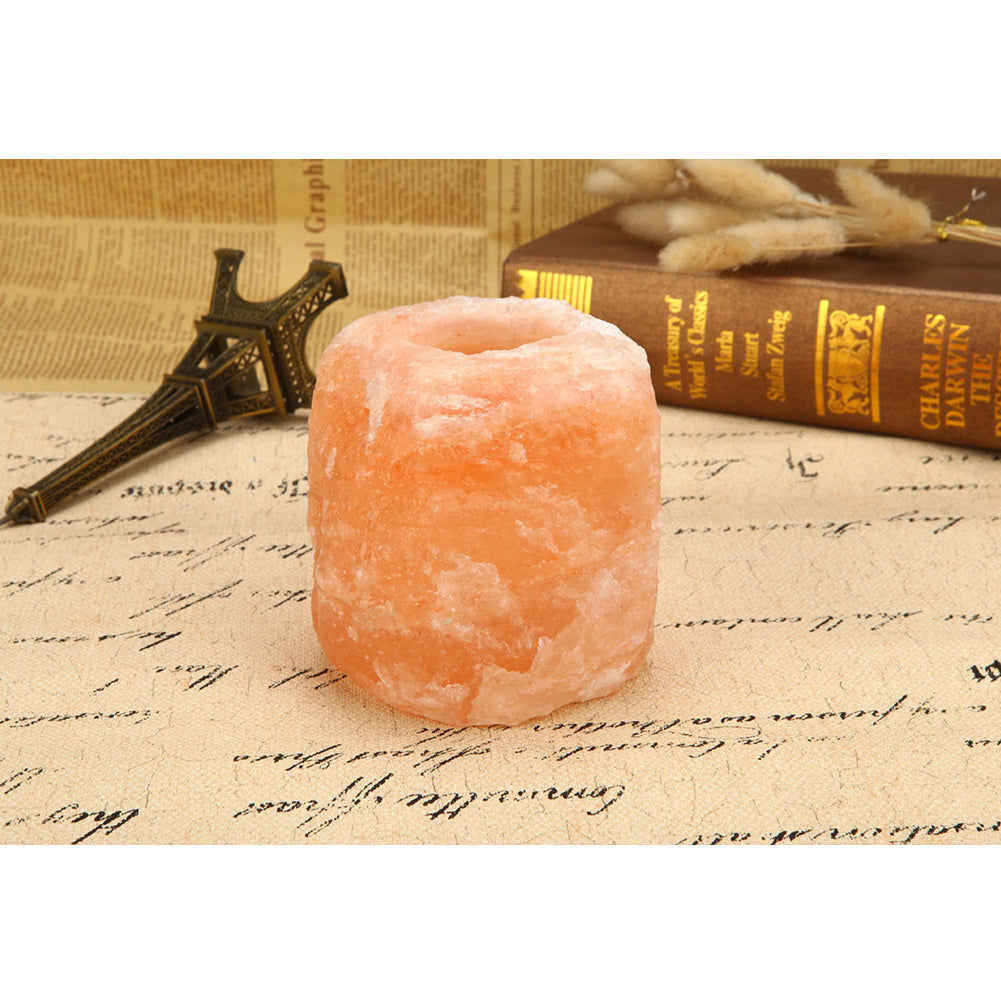 Natural-Shaped Salt Candle Holder