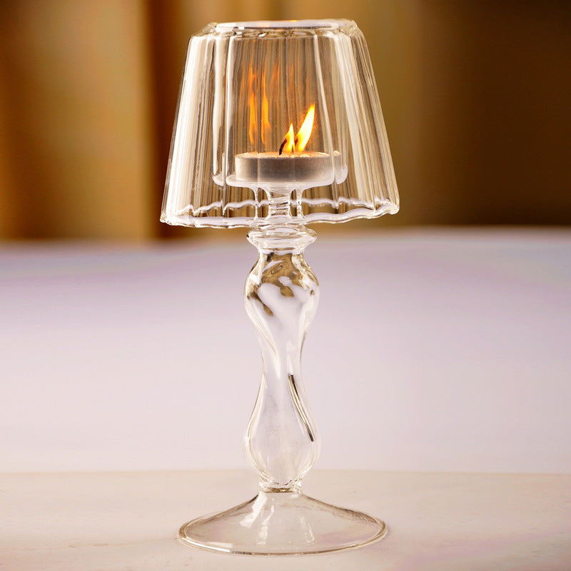 European Style Transparent Glass Table Lamp Candle Holder, candle holder, candle stick holder, glass candle holder, iron candle holder, wicker candle holder 2 piece set, candle holders, candlesticks, candle sticks, Luxury candles holders, taper candle holders, candlestick holder, Wooden Candlestick Candle Holder, Metal Candle Holders