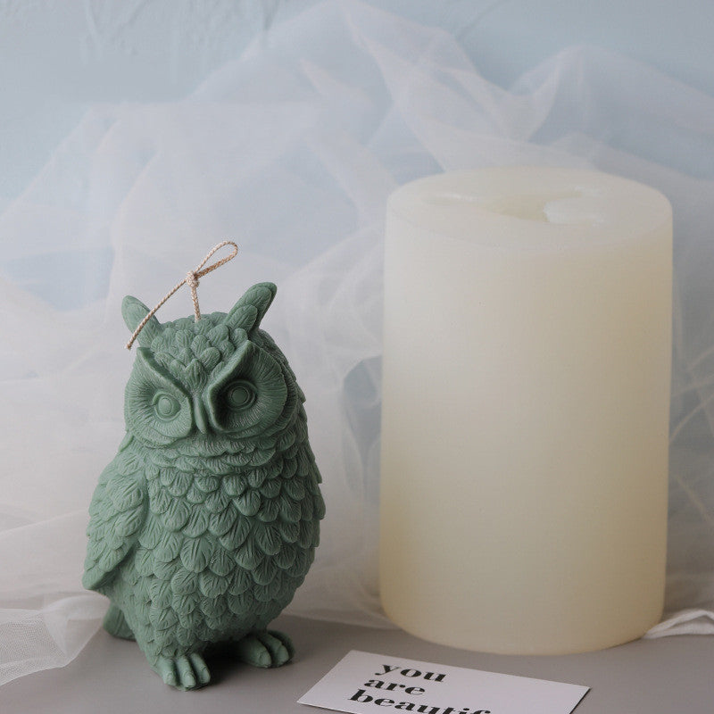 Big Owl Decoration Silicone Mold Home Decoration, Silicone candle molds, Christmas tree candle molds, Halloween pumpkin candle molds, Easter egg candle molds, Animal candle molds, Sea creature candle molds, Fruit candle molds, Geometric candle molds, Abstract candle molds, DIY candle making molds,