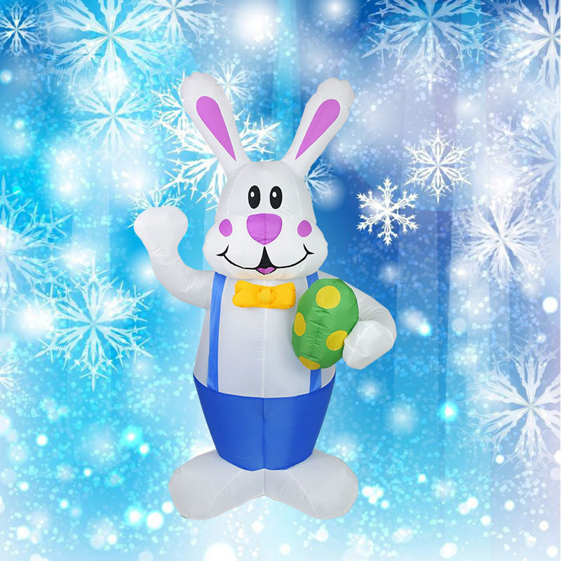 1.9M Easter Inflatable Bunny With LED Light Airblown Bunny Easter Decoration, easter decorations, Easter Decor, easter table decor, outdoor easter decorations, shop easter, Decognomes, Spring Decorations