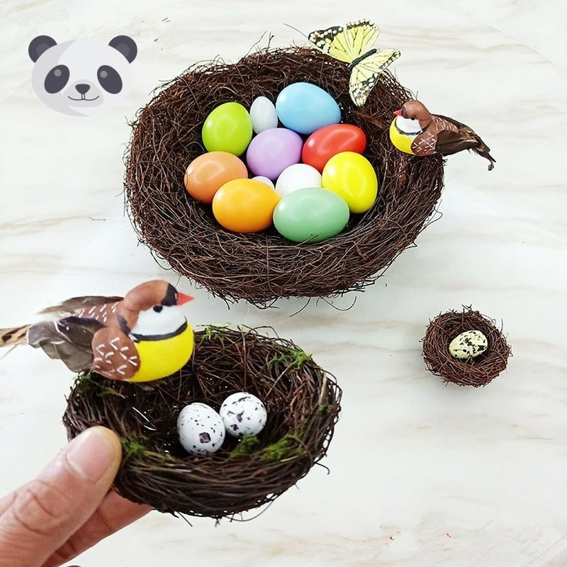 Easter Bird's Nest Egg Decoration Simulation Cute Small Ornaments, easter decorations, Easter Decor, easter table decor, outdoor easter decorations, shop easter, Decognomes, Spring Decorations