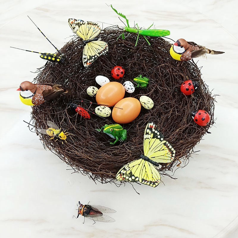 Easter Bird's Nest Egg Decoration Simulation Cute Small Ornaments, easter decorations, Easter Decor, easter table decor, outdoor easter decorations, shop easter, Decognomes, Spring Decorations