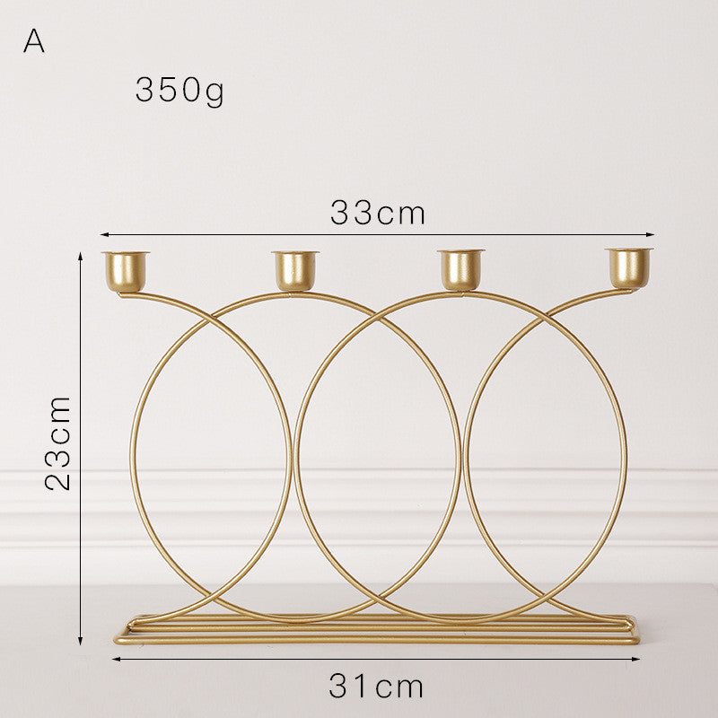 Modern Minimalist Home Dining Table Candle Holder