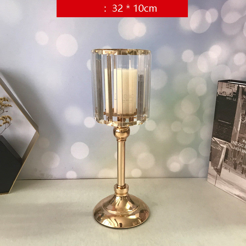 European Style Golden Crystal Candle Holder Cross-Border Home Decoration Ornaments, Crystal Candlestick Wedding Props Retro Decoration Candle, Crystal Epoxy Cylinder Silicone Mold Candle Holder, Decorative metal candle holder, Wooden candle holder with rustic design, Glass candle holder with modern style, Vintage brass candle holder, Ceramic candle holder with floral pattern, Elegant silver candle holder, Minimalist black candle holder