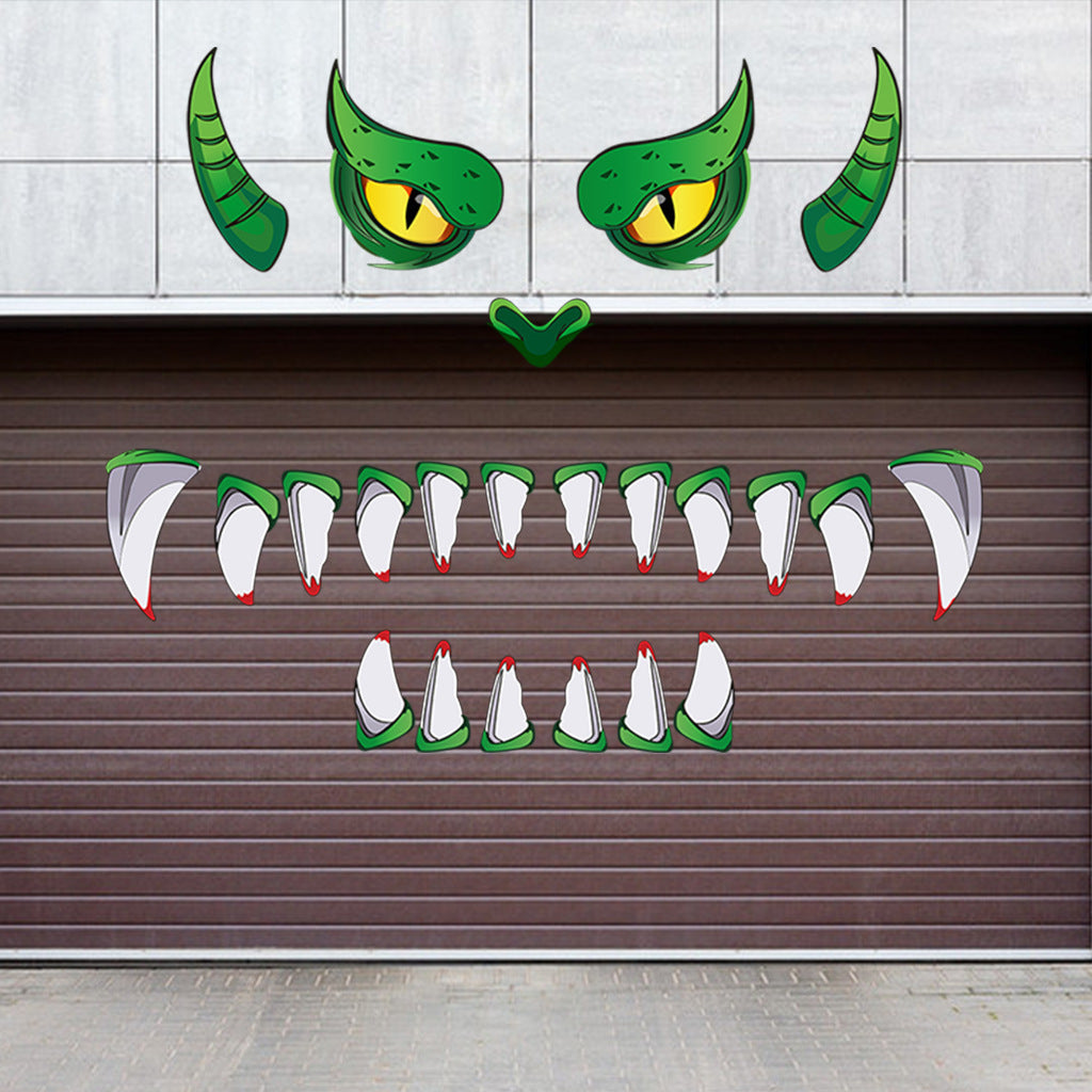 Halloween Plastic Eyes Halloween Decoration Green Monster Halloween Door Sticker Decoration, Pumpkin lanterns, Jack o Lanterns, Halloween Lights, Halloween Decoration Ornaments, Halloween inflatables, carved pumpkins, Halloween wreaths, Halloween Candles, and animatronics Halloween.
