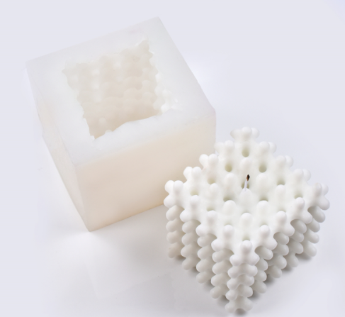 Geometric candle molds, Abstract candle molds, DIY candle making molds, Silicone candle molds, New Diy Rectangle 15 Balls Square Enlarged Cube Rubik'S Cube European Aromatherapy Gypsum Candle Fondant Mould